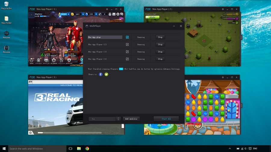 nox app player for windows 10/8.1/7 and mac pc
